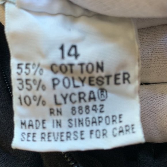 Tower Hill Black Vintage Catsuit with Heel Straps Women's Size 14 - Picture 3 of 6